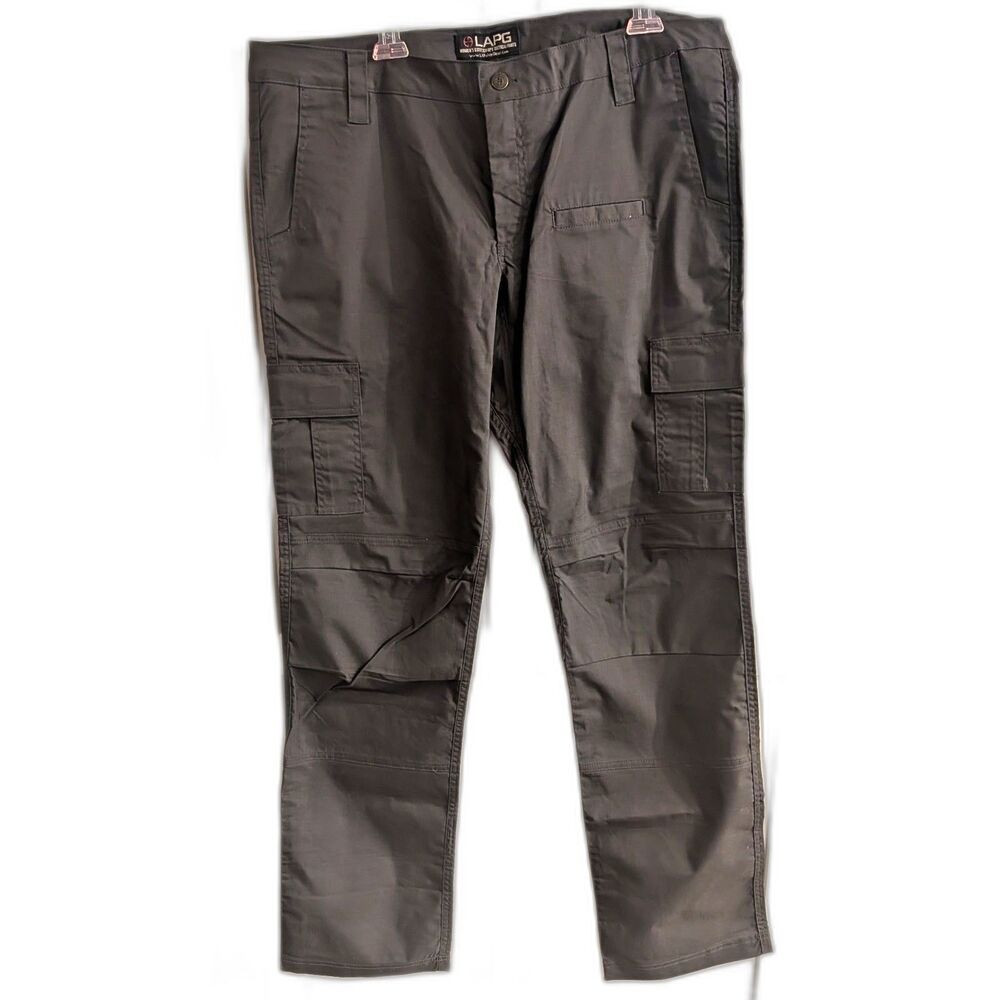 LAPG Stretch Ops 7 Pocket Tactical Cargo Pant Size 18L Charcoal WS2001 Long